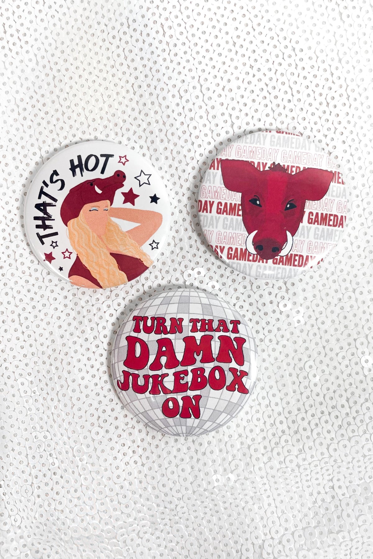 Woo Pigs Button Set-ACC PIN