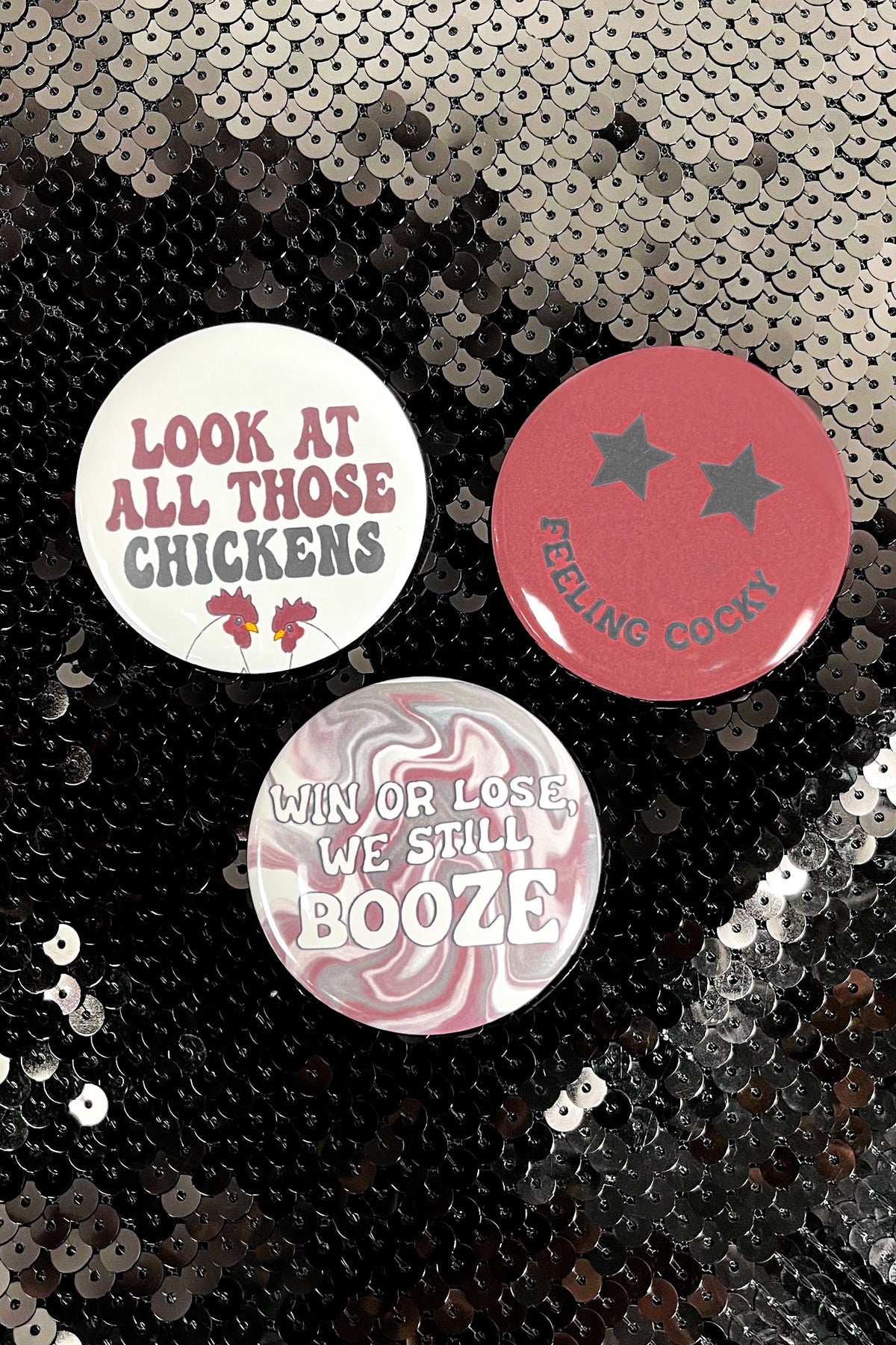 Feeling Cocky Button Set-ACC PIN