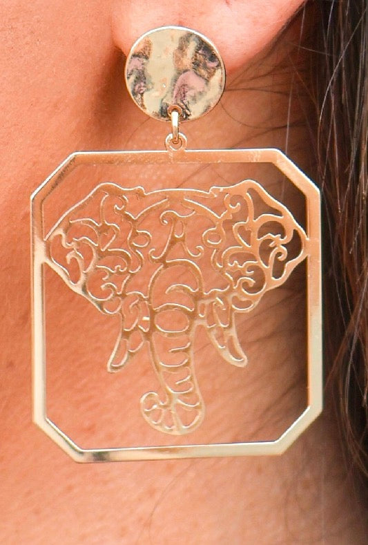 Roll Tide Baby Cutout Earrings - close-up
