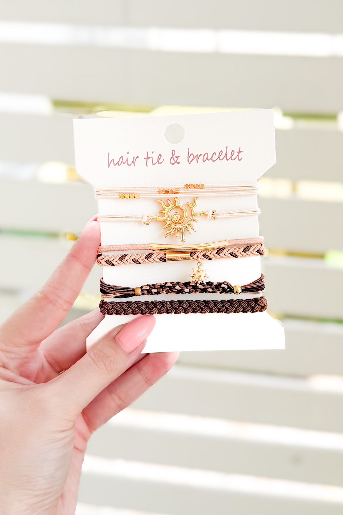 Sun Charm Hair and Bracelet Set-ACC BRACELET