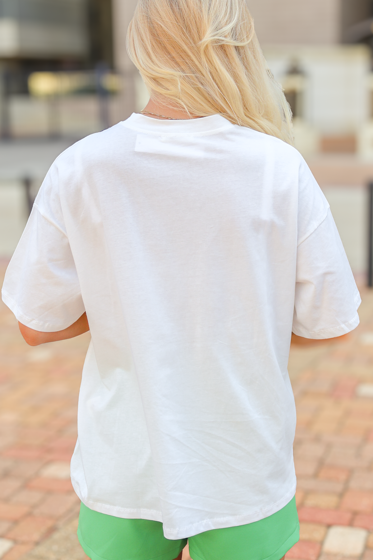 Ready to Win Sequin Football Top in White-TOP S/S PRINT