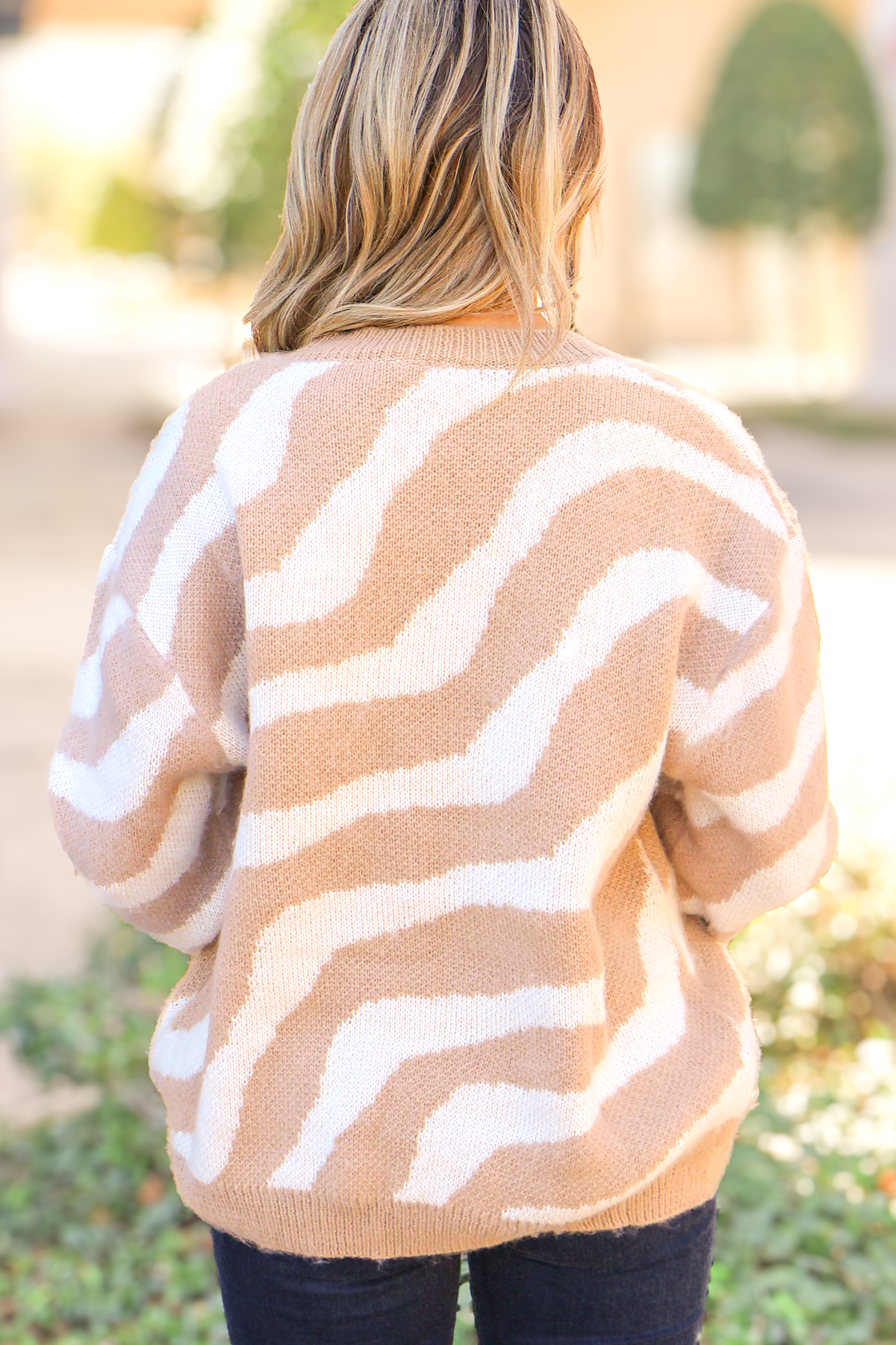 Nothing to Explain Fuzzy Swirl Sweater-TOP WINTER SWEATER
