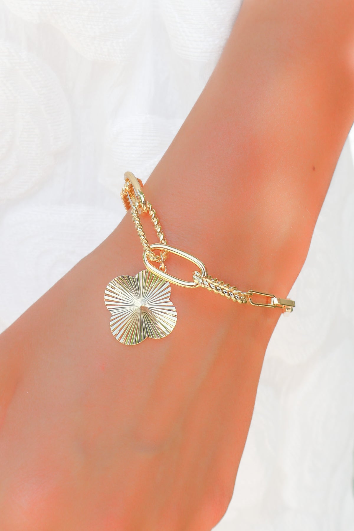 clover charm bracelet