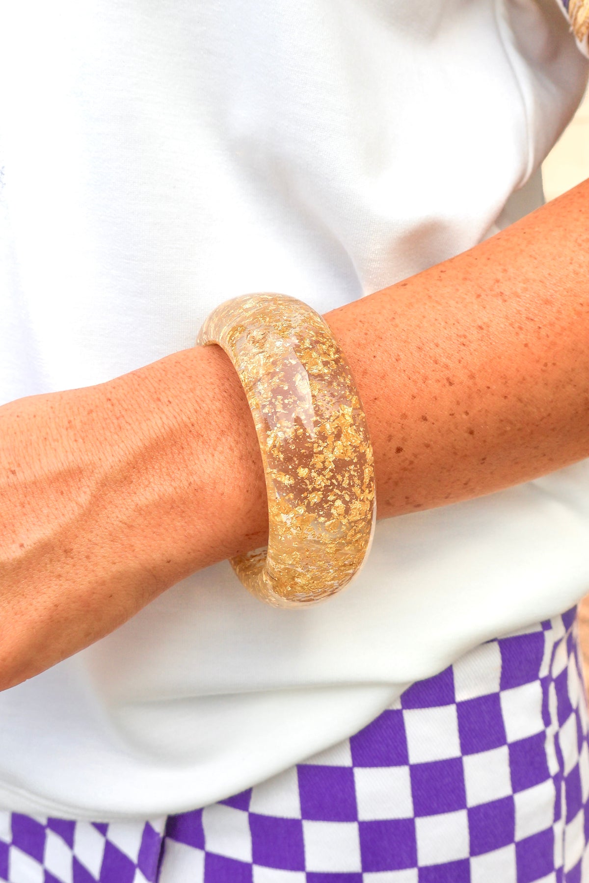 Palm Springs Chunky Resin Bangle-ACC BRACELET