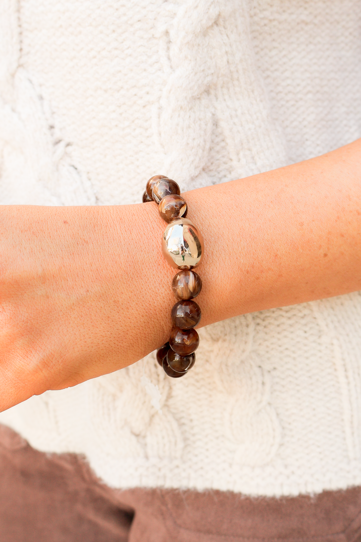 Look My Way Round Beaded Bracelet-ACC BRACELET