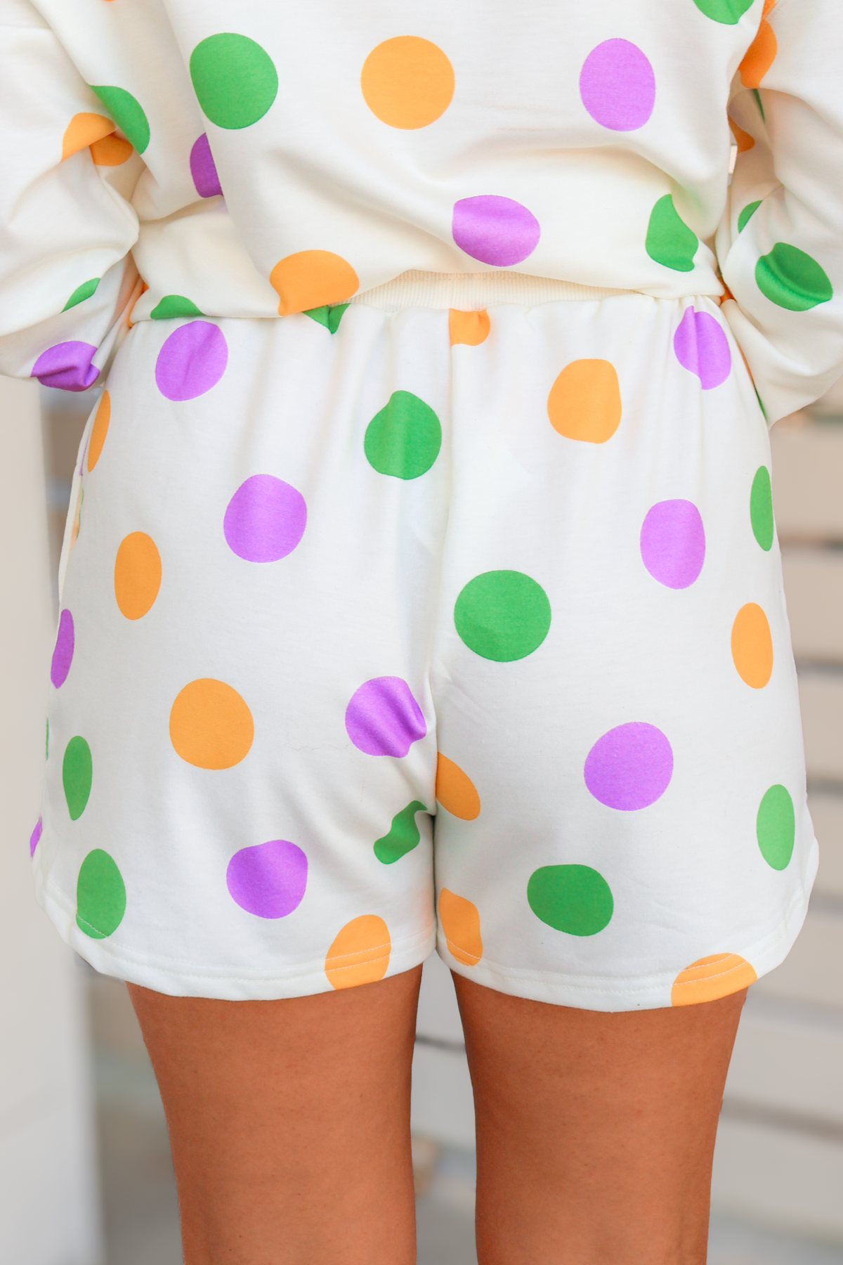 On the Parade Route Polka Dot Lounge Shorts-PANT SHORT