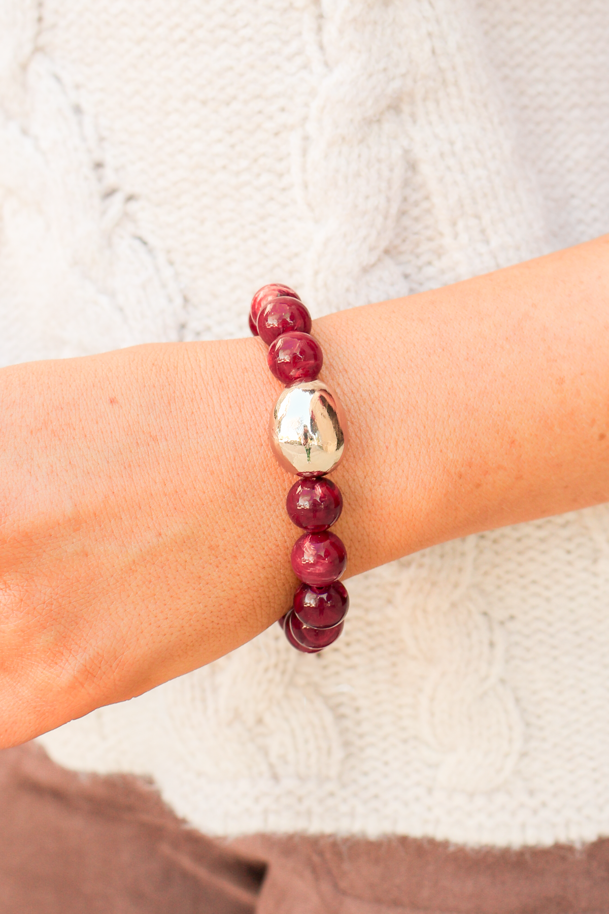 Look My Way Round Beaded Bracelet-ACC BRACELET