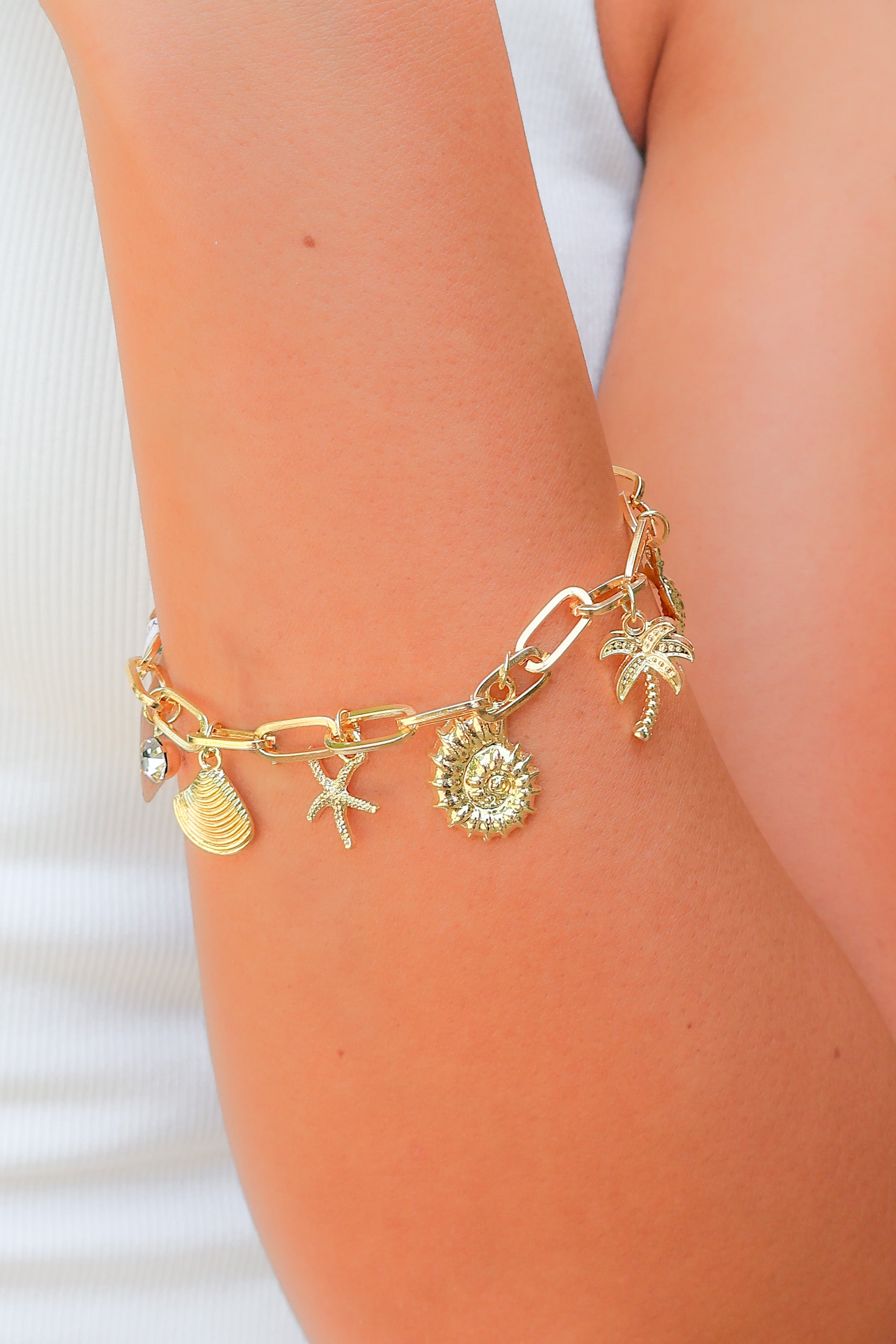beach charm bracelet