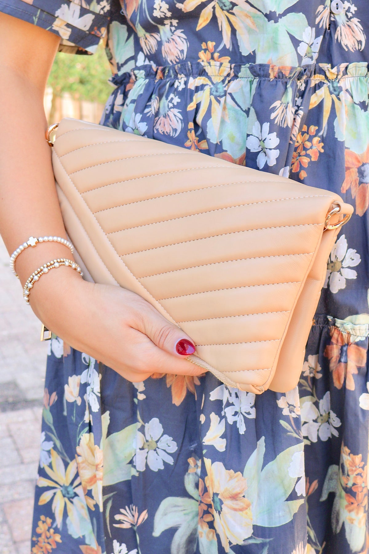 Might Surprise You Stitched Magnetic Fold Purse-HANDBAG CROSSBODY