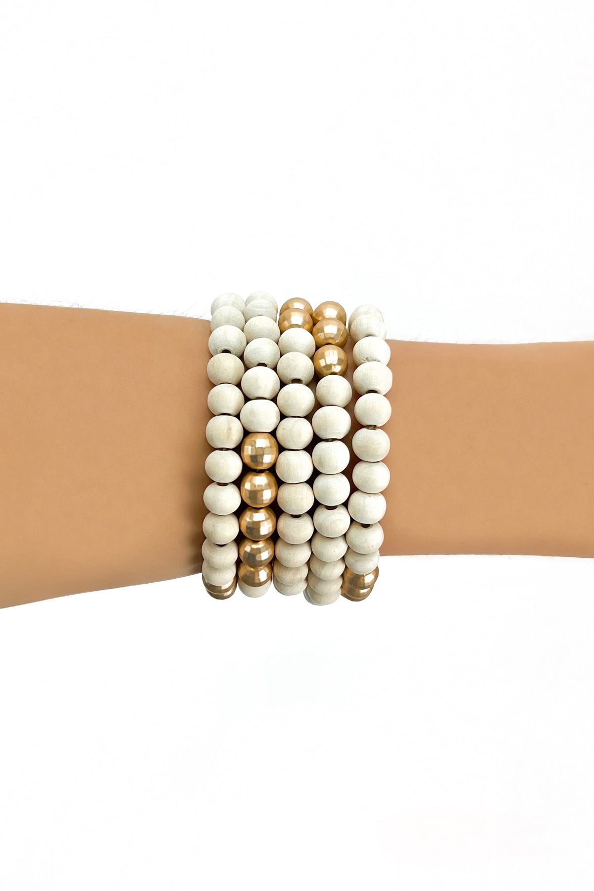 In the Details Wooden Bracelet Set-ACC BRACELET