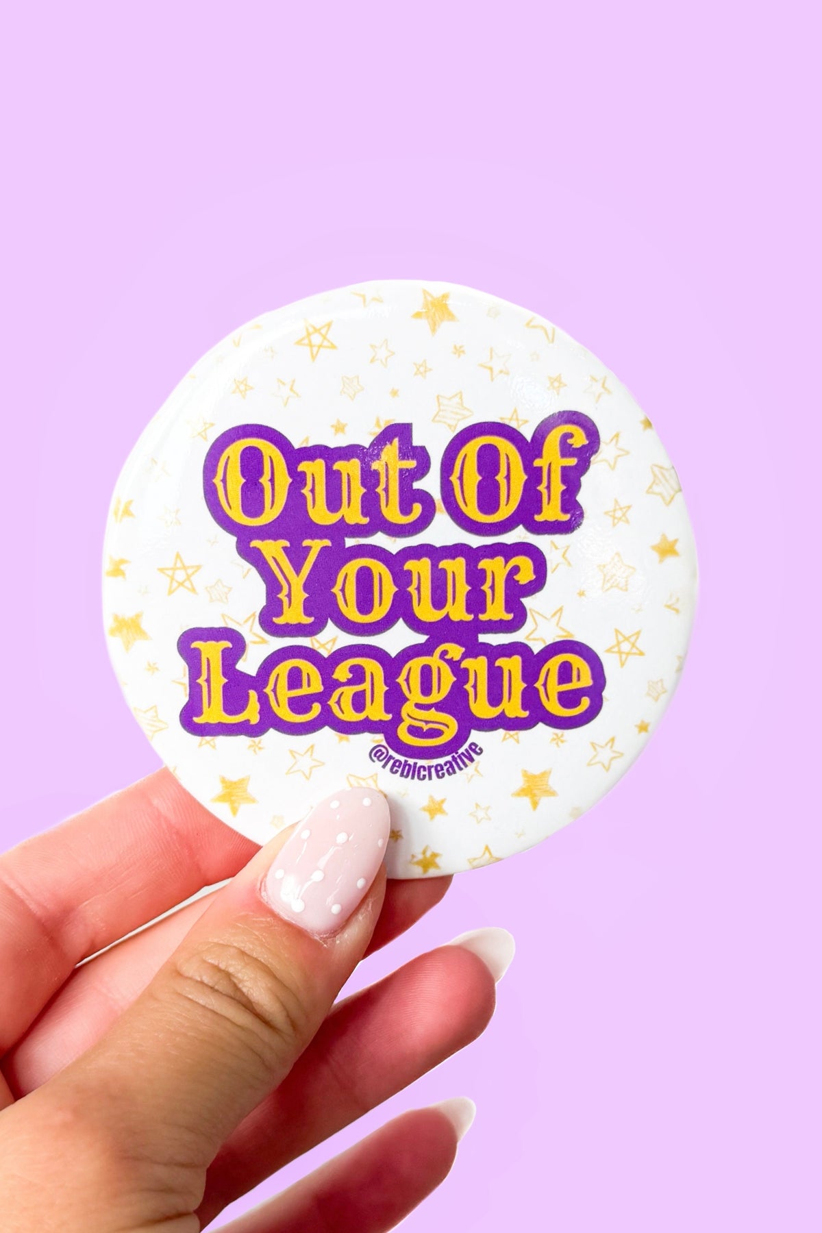 Out Of Your League Gameday Button-ACC PIN