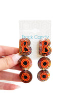 Keep It Spooky Beaded Boo Earrings-ACC EARRING