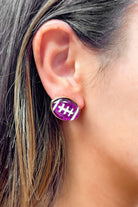 Football dazzle earring 