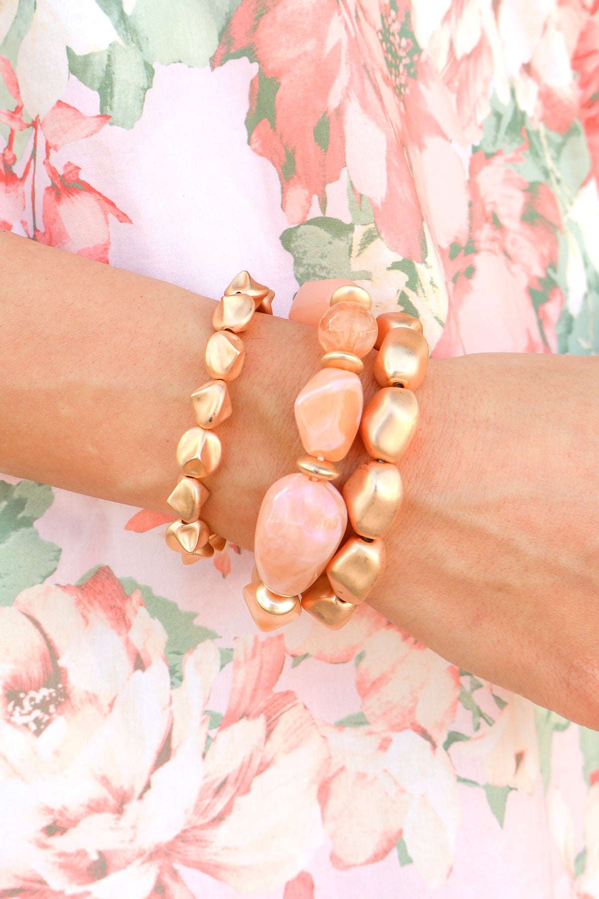 My Kind of Day Chunky Stone Bracelet Set-ACC BRACELET