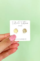 Lion Face Stud Earrings by Steele Sloan-ACC EARRING