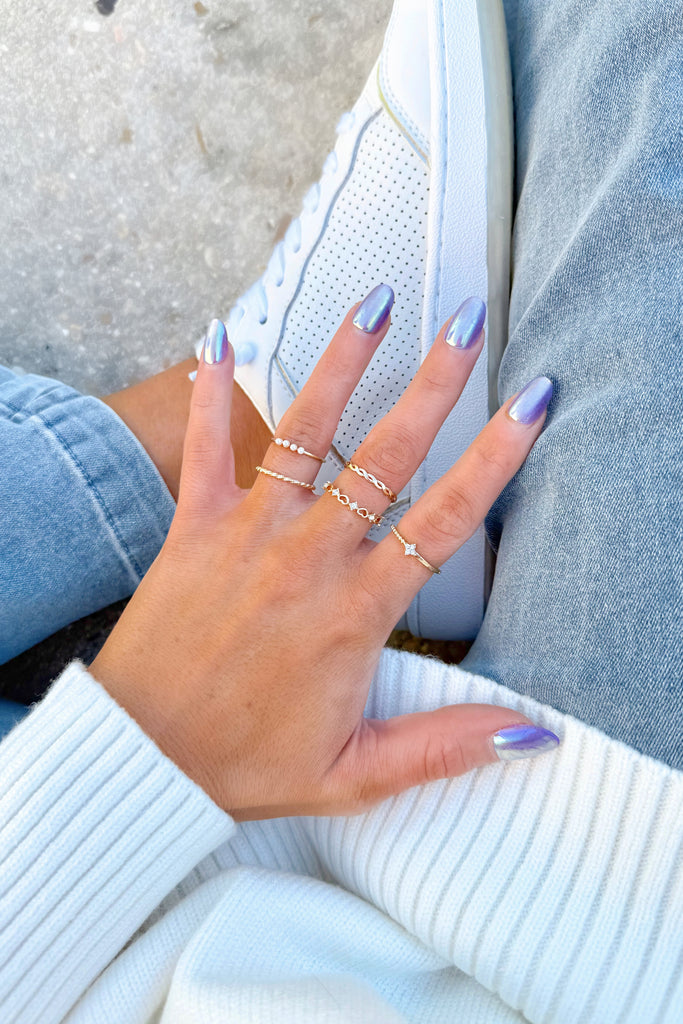 gold ring stack