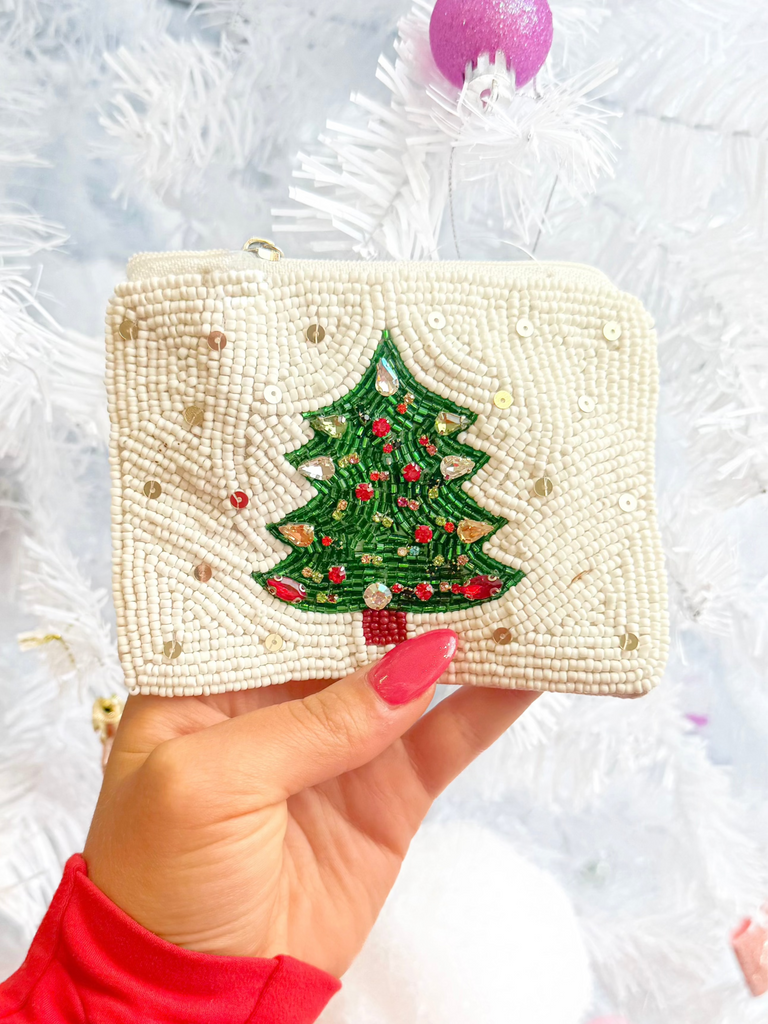 beaded tree wallet