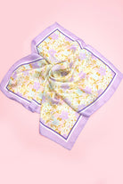 Soft Focus Floral Print Scarf - close-up