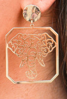 Roll Tide Baby Cutout Earrings - close-up