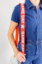 Gameday Star Beaded Bag Strap in Orange-HANDBAG STRAP