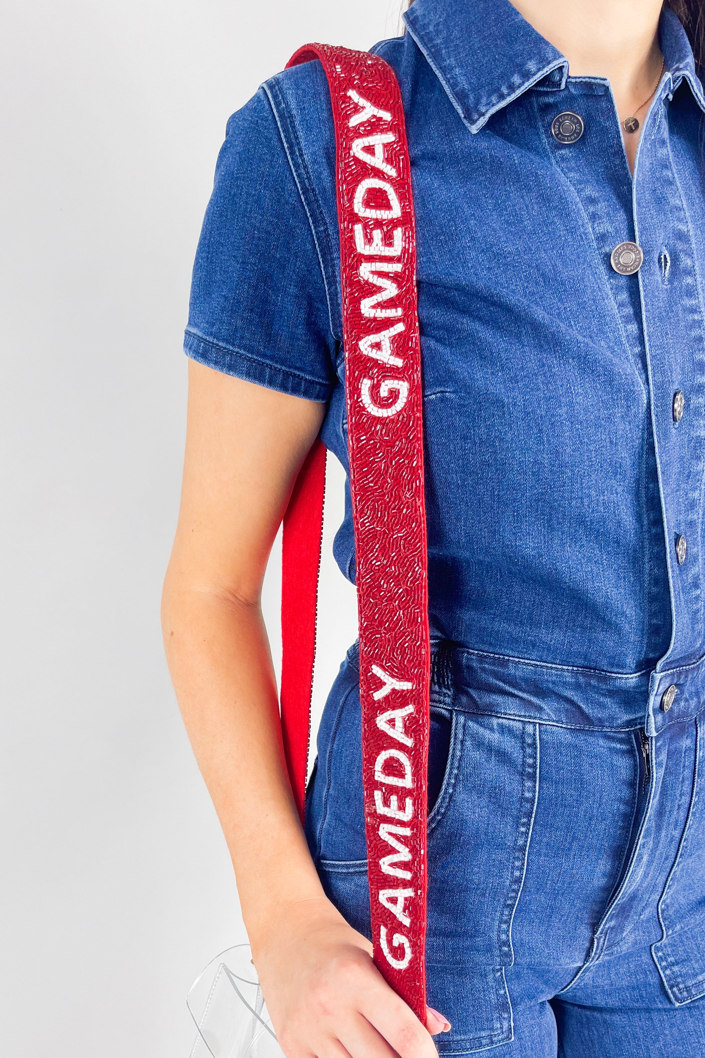 BEADED CROSSBODY PURSE STRAP-GAME DAY