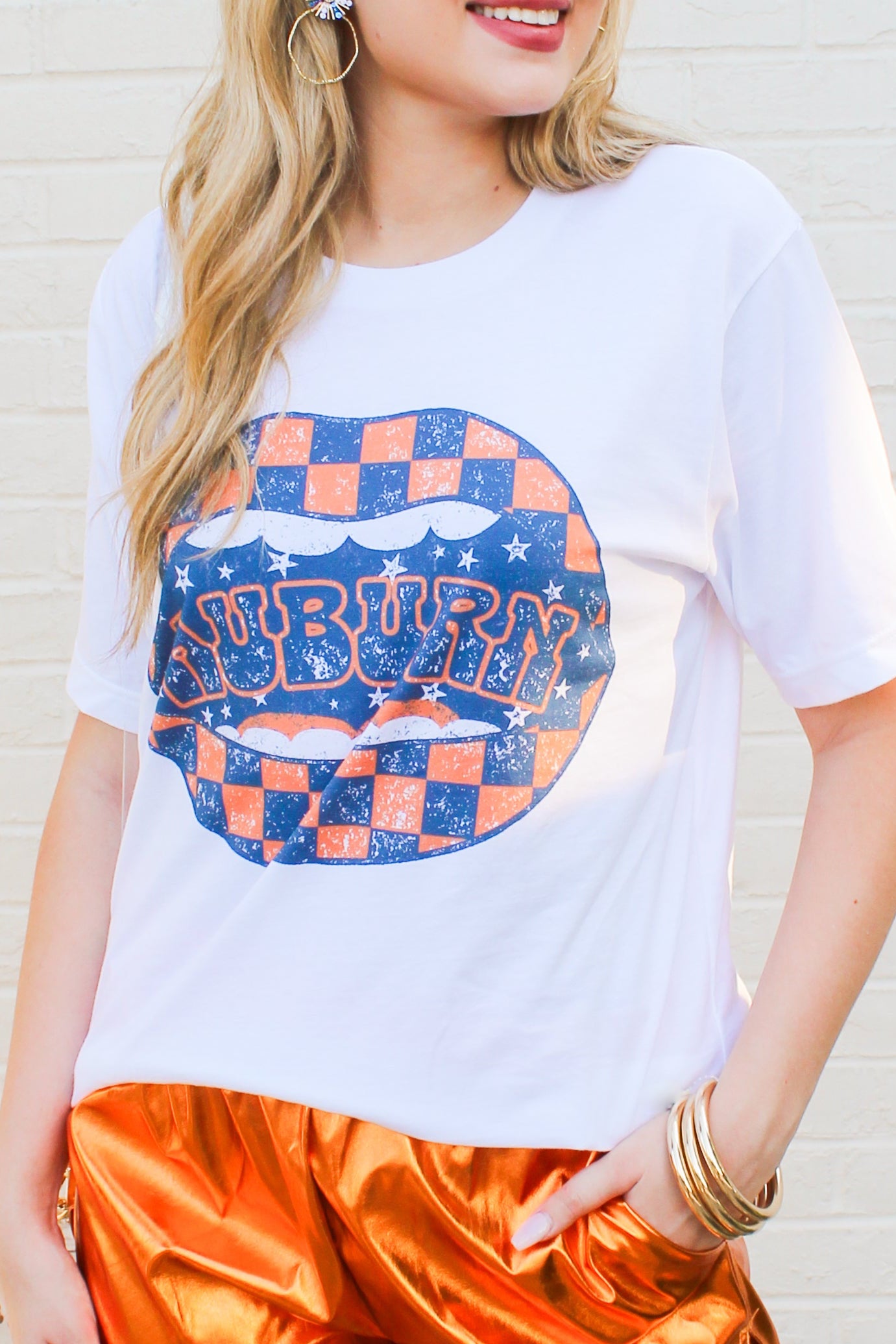 Gameday in Auburn Oversized Tee White / S/M