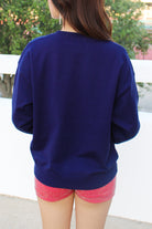 Get the Win Sequin Sweater in Navy-TOP L/S PRINT