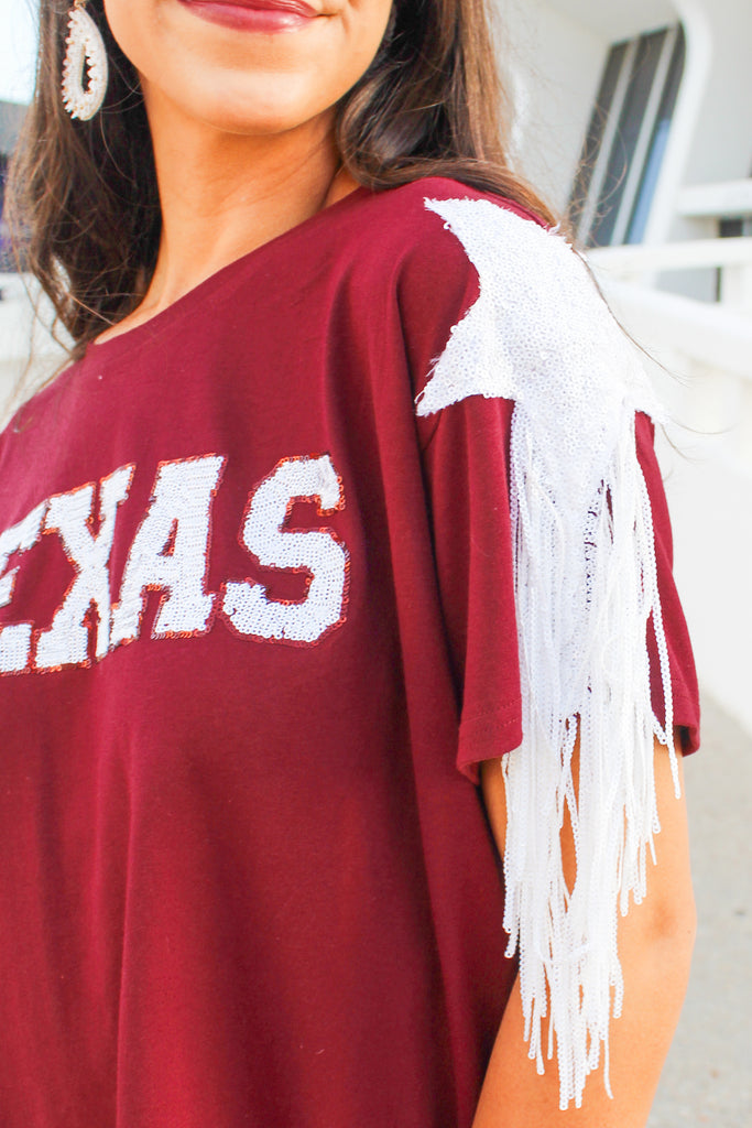 sequin star top