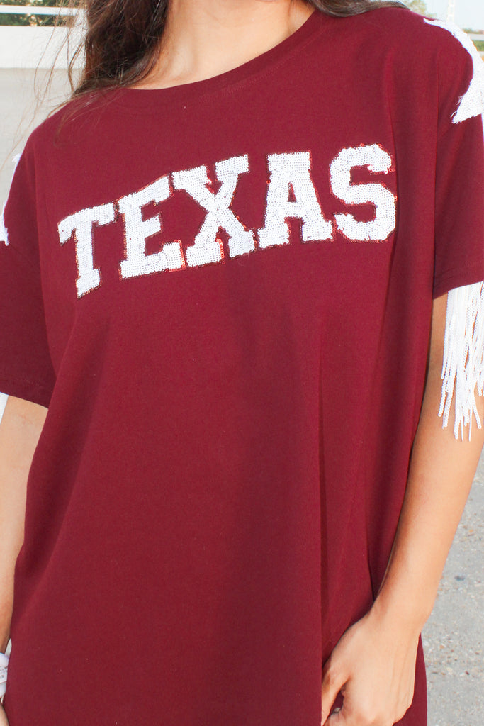 texas sequin tee