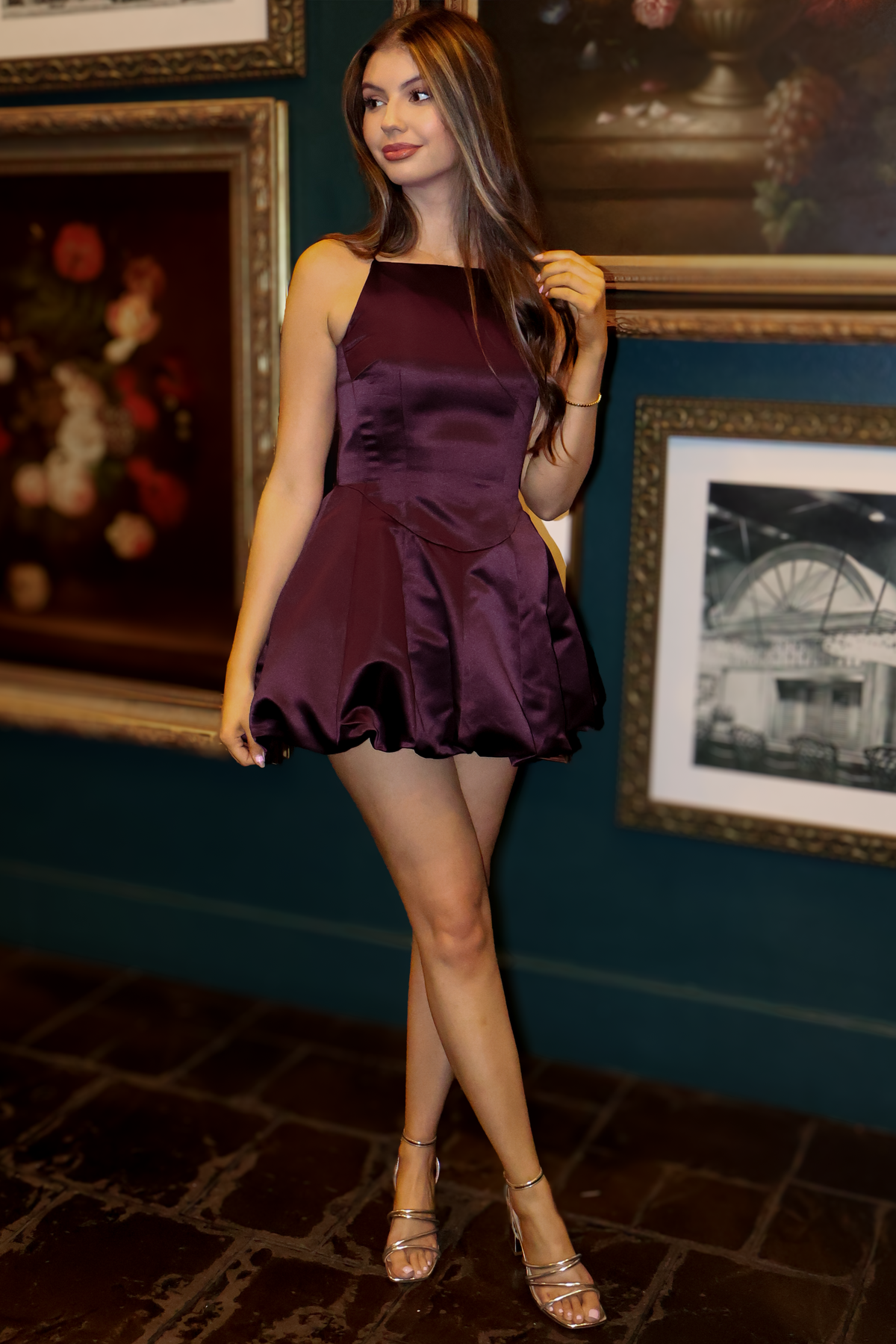 Wine & Dine Bubble Hem Dress-DRESS EVENT