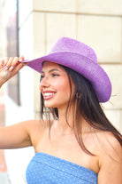 Life of the Party Sequin Cowgirl Hat in Lavender