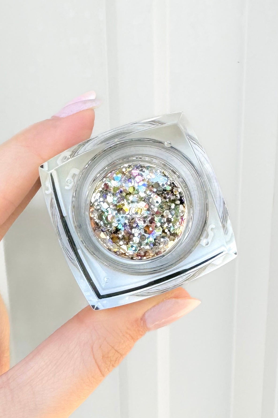 Champagne Glitter Balm by Elektra Cosmetics in Gold and Silver