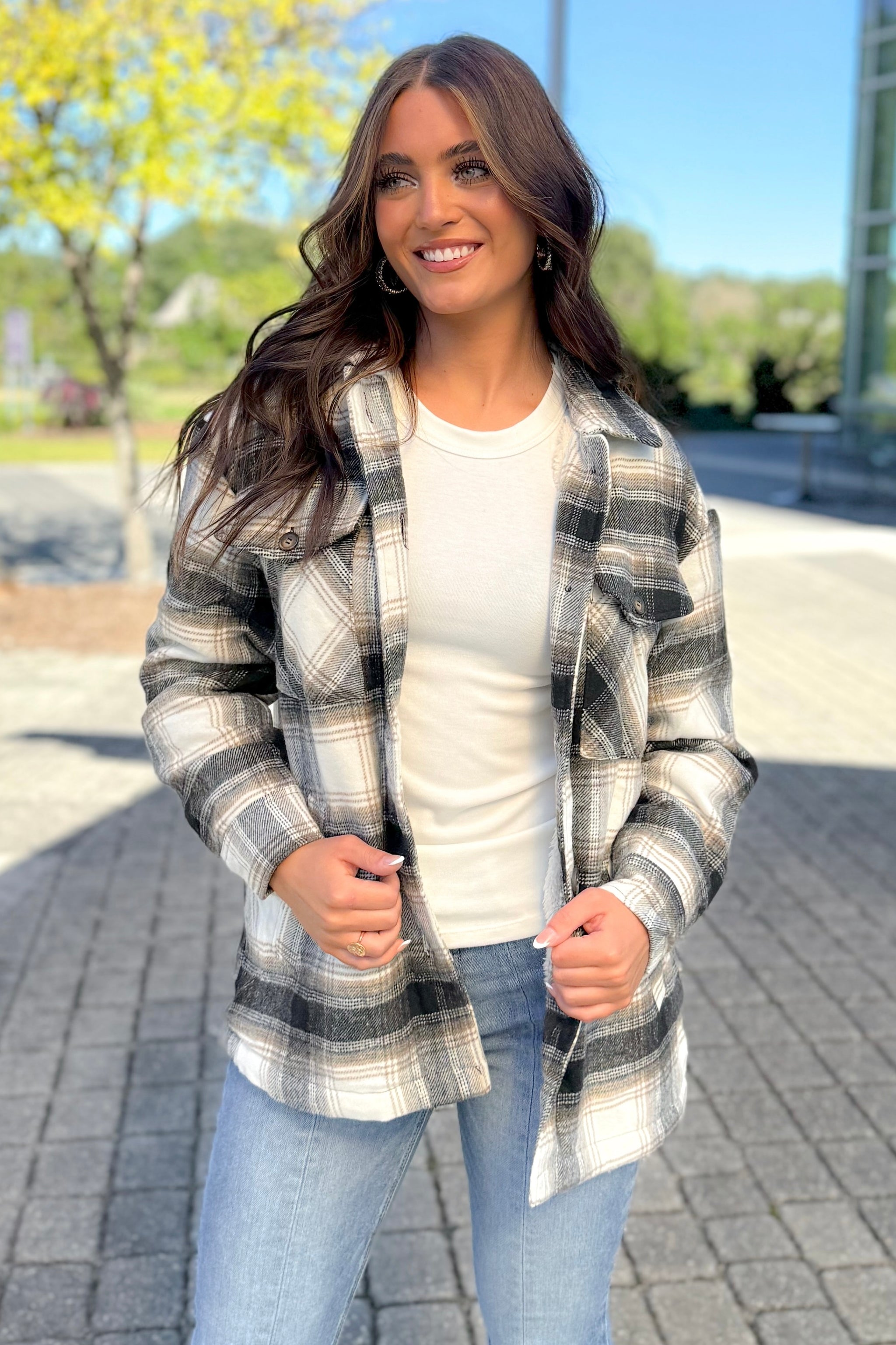 Treasured Moments Fur Lined Flannel Jacket - Frock Candy