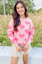 Lots of Love Knit Sweater Size XL-TOP WINTER SWEATER