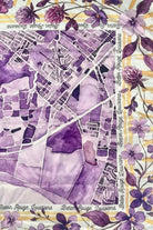 On the Map Baton Rouge Watercolor Scarf in Purple and Yellow - alternate view 5