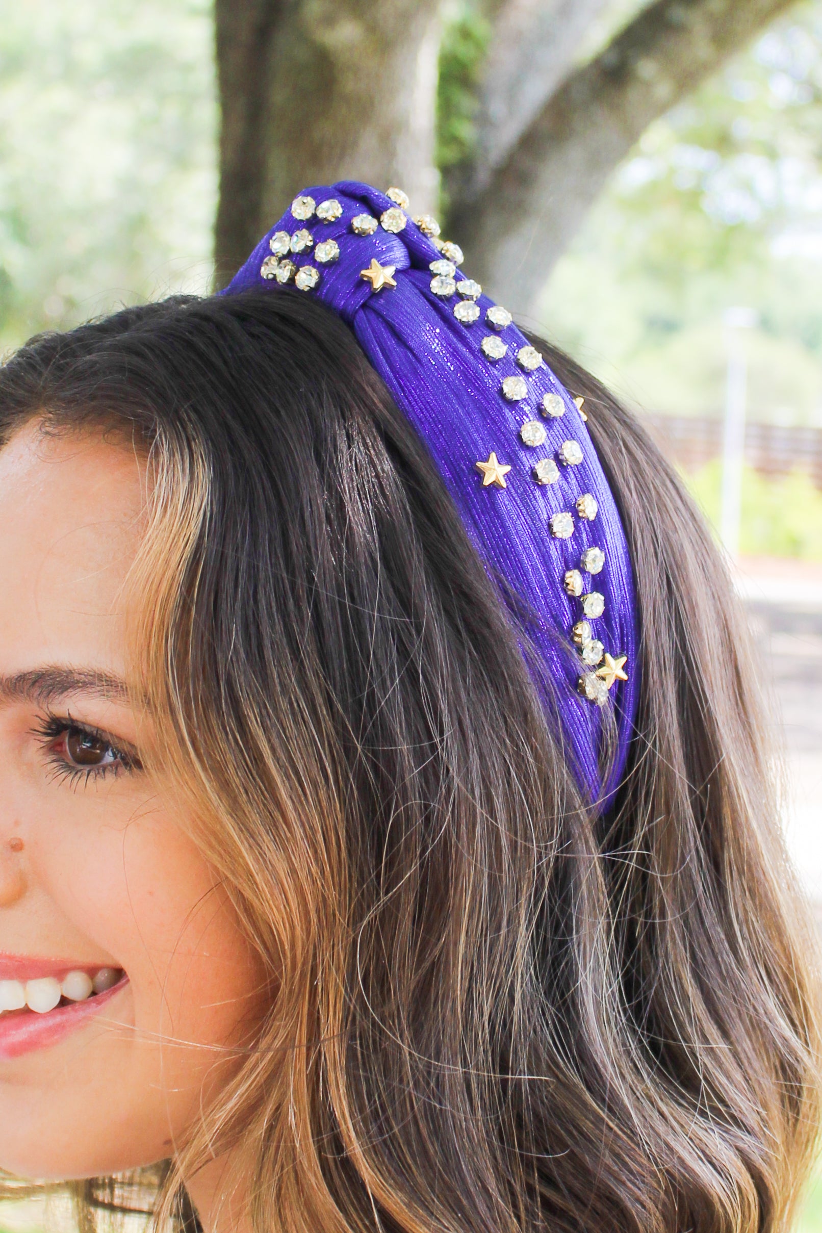 Frock Candy Starry Eyed Headband in Sapphire
