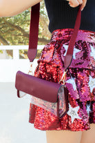 Starting Point Clear Crossbody in Wine-HANDBAG CROSSBODY