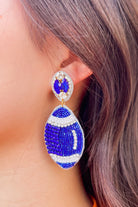 Football Earrings in Royal by Taylor Shaye-ACC EARRING