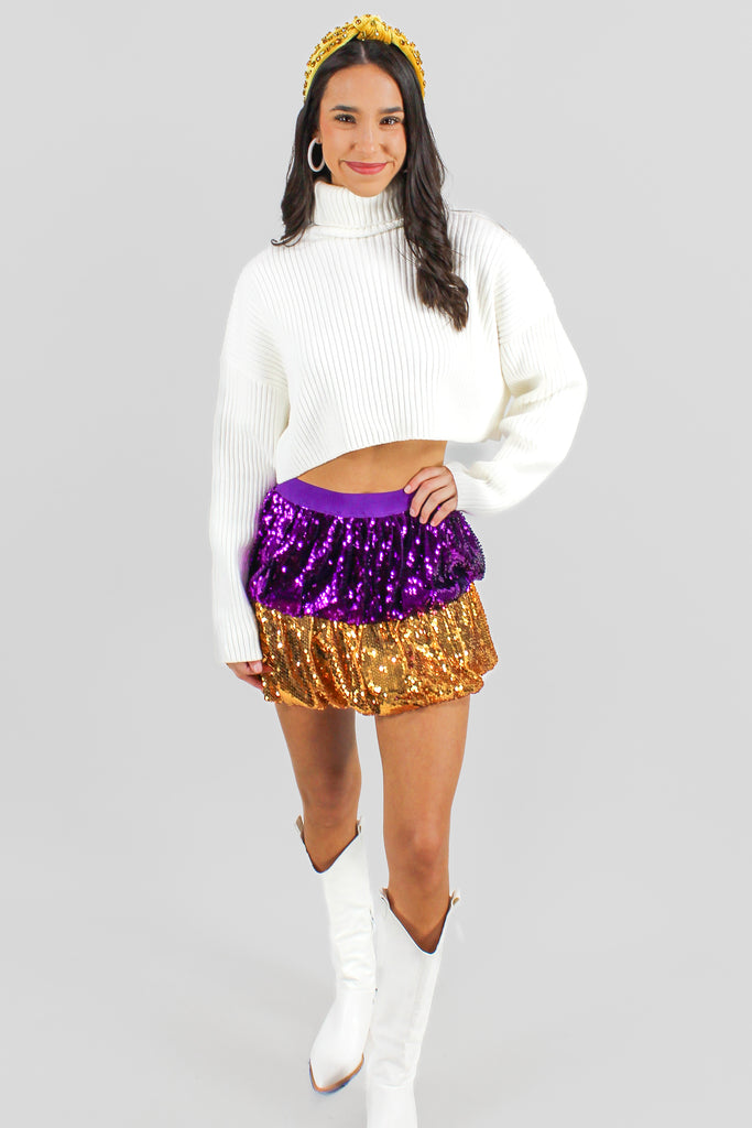 sequin skirt