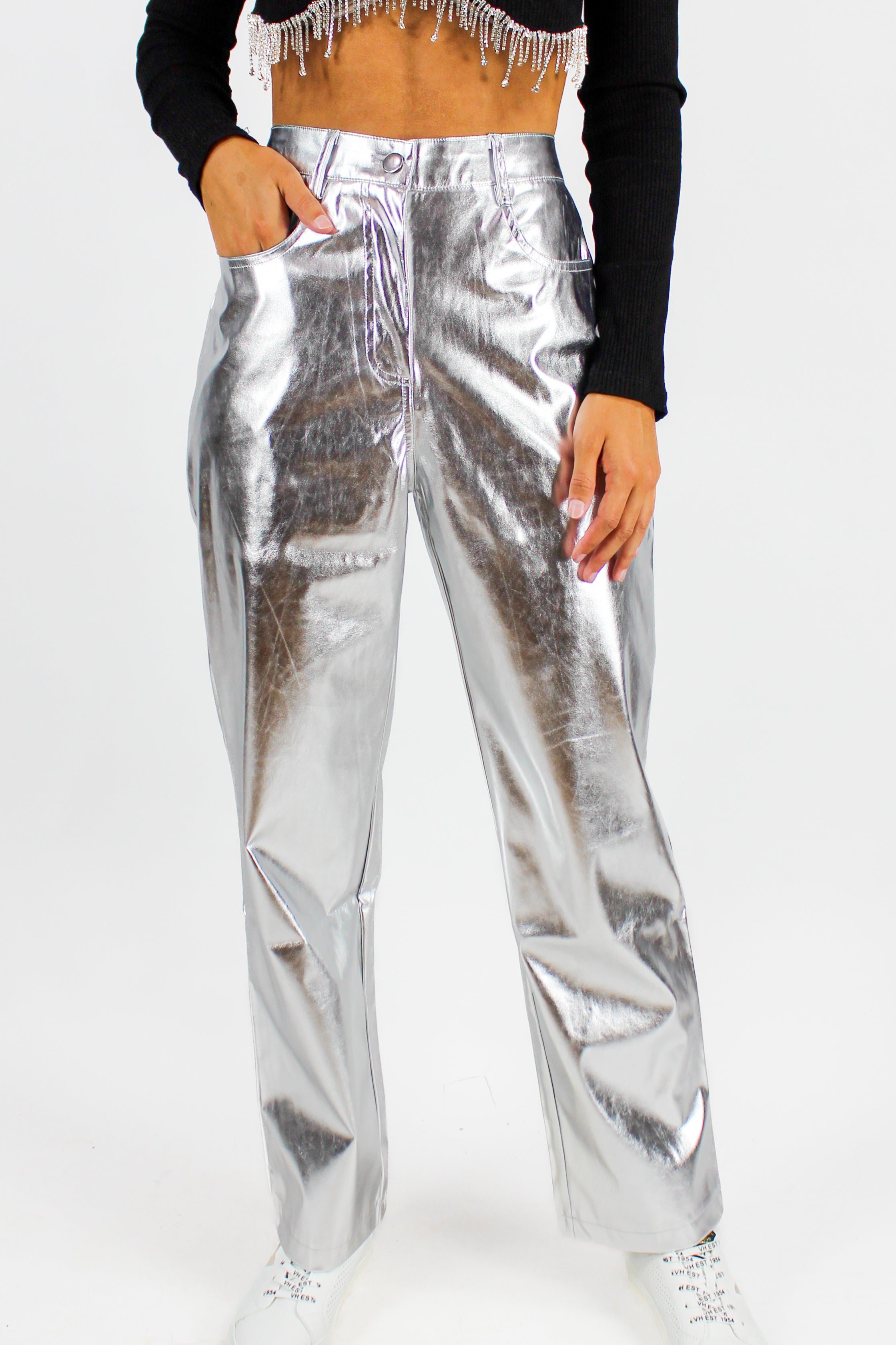 NASA Metallic Cargo Pants | centenariocat.upeu.edu.pe