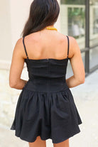 Wish for More Rickrack Detail Mini Dress in Black - alternate view
