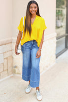 Artistic Inspiration Oversized Blouse in Mustard