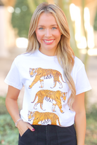 In the Winning Mindset Tiger Tee in White-TOP S/S PRINT