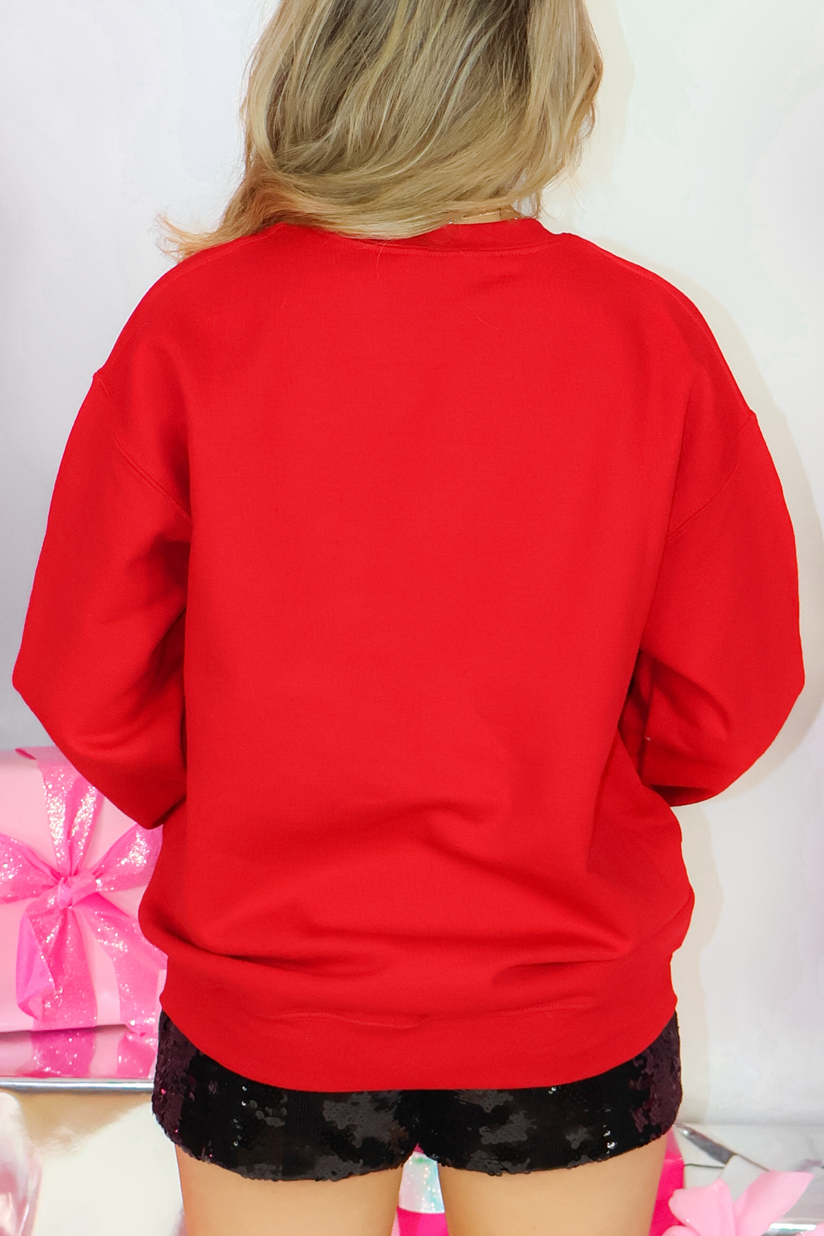 Coming to Town Retro Santa Sweatshirt-TOP L/S PRINT