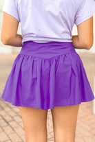 Things Happen High Waisted Mini Skirt in Purple-SKIRT ALL LSU