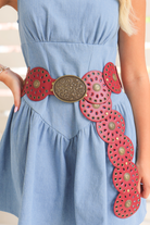Doing Time Flower Cutout Disc Belt-ACC BELT