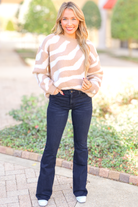 Nothing to Explain Fuzzy Swirl Sweater-TOP WINTER SWEATER