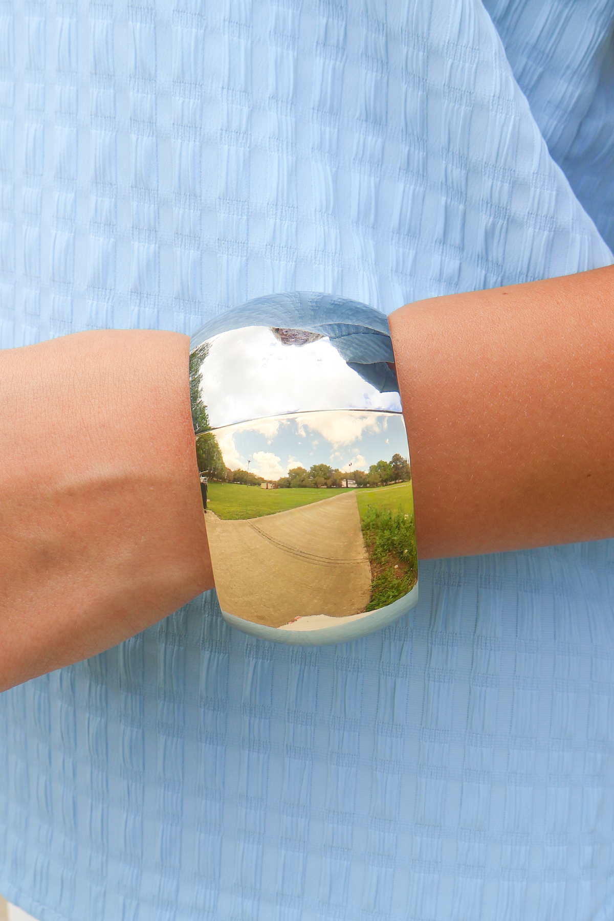 Something I Don't Understand Two Tone Dome Cuff Bracelet-ACC BRACELET