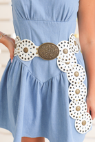 Doing Time Flower Cutout Disc Belt-ACC BELT