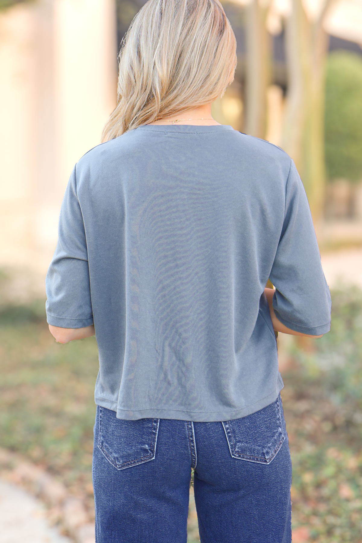 Before I Met You Round Neck Top Size XL-TOP S/S SOLID